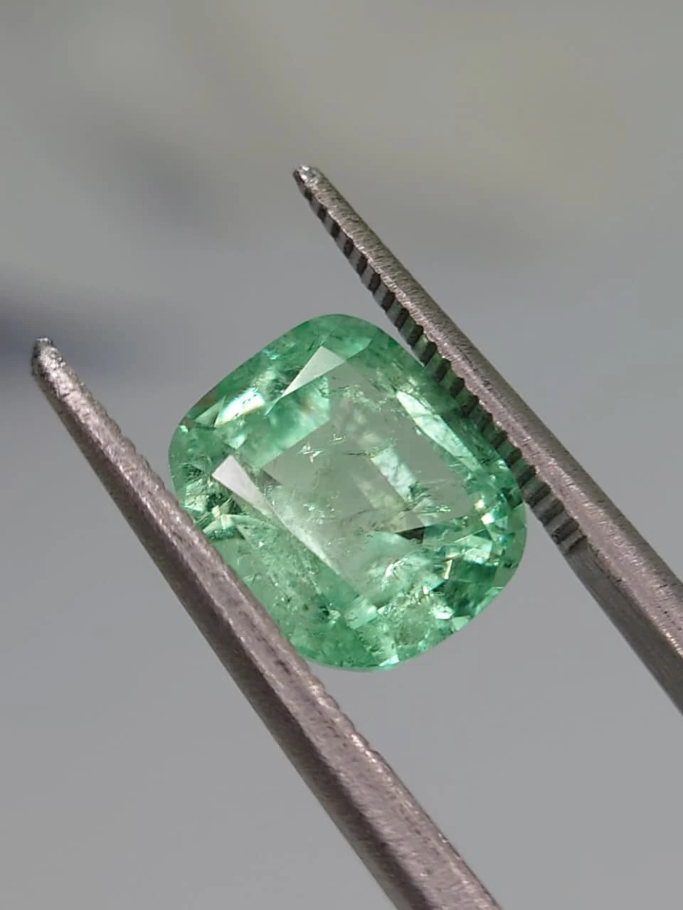 2.68ct Natural Cushion Cut Panjshir Emerald from Afghanistan — view 6